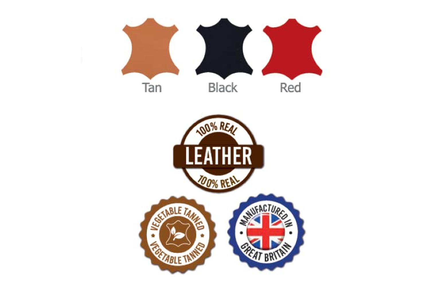 Ancol Bp-870357 - An Leather Collar Black 28-36cm Size 3-2