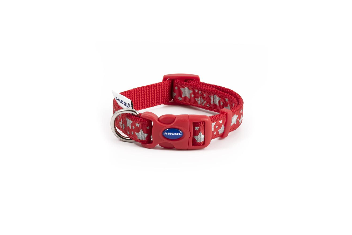 Ancol Bp-567342 - An Adj Collar Stars Red 20-30cm