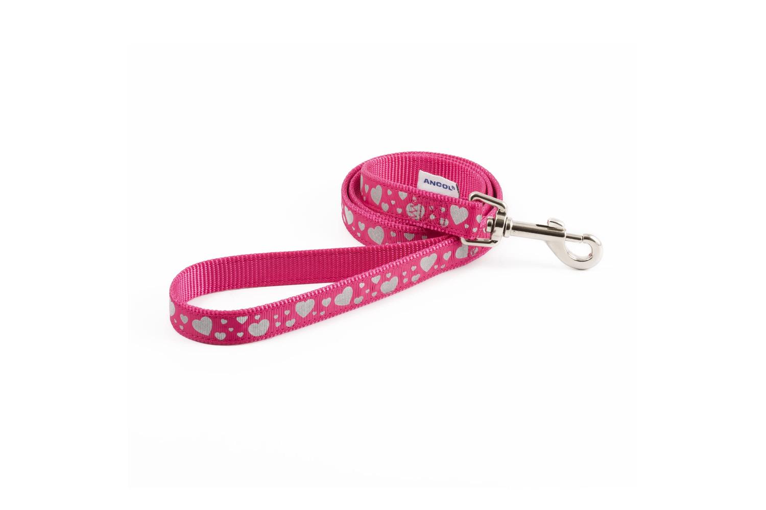 Ancol Bp-650271 - An Lead Pink Hearts - 1m