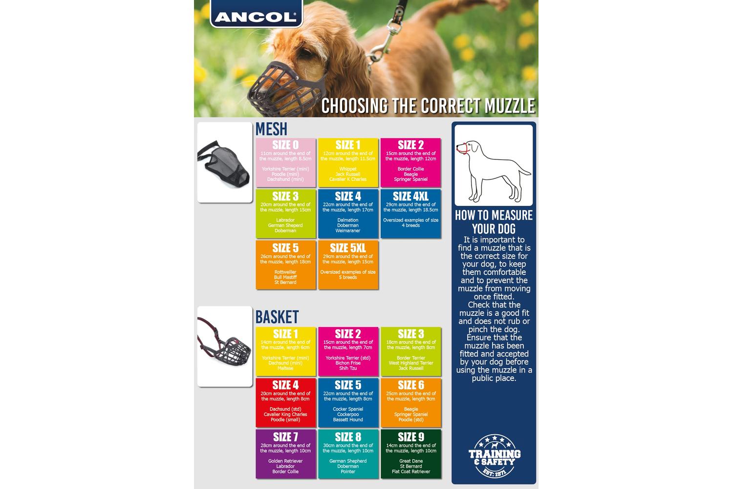 Ancol Bp-500628 - An Mesh Dog Muzz Size 1 12x11.5-3