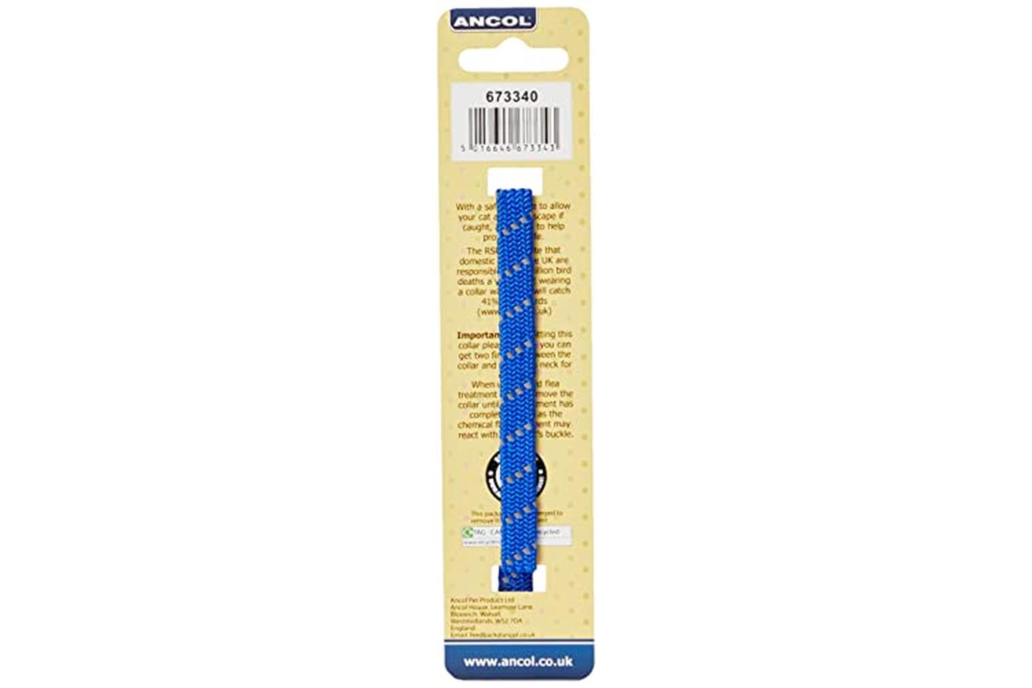 Ancol Bp-217977 - An Cat Col Refl Blue 20-30cm-3