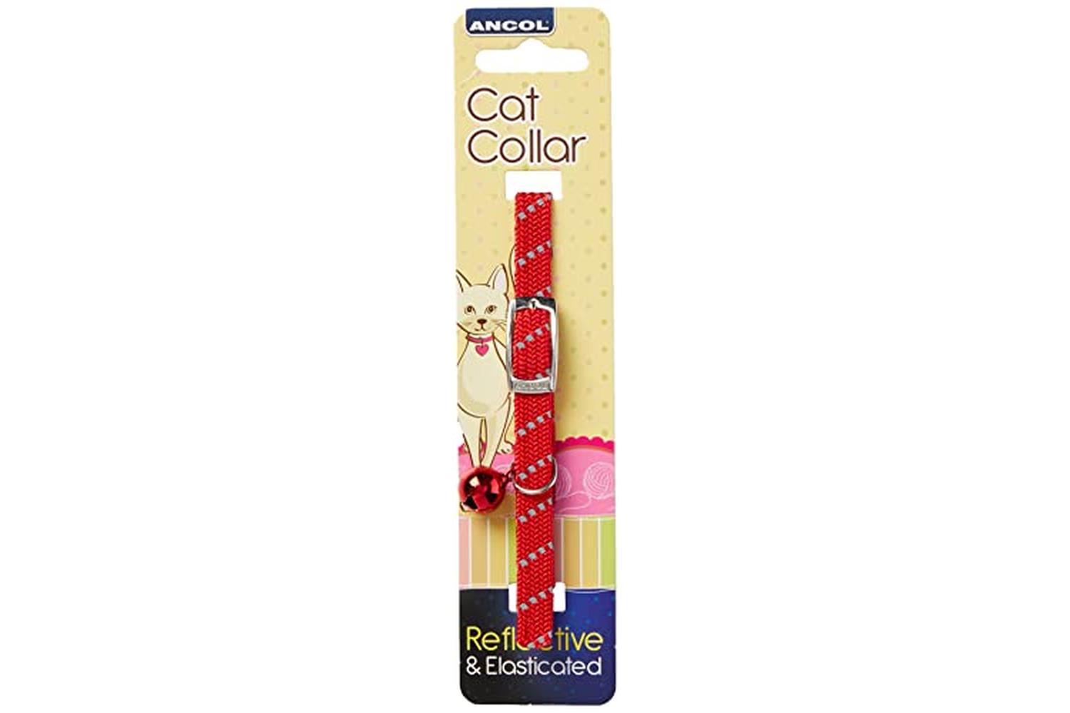 Ancol Bp-396277 - An Collar Cat Reflec Red 20-30cm