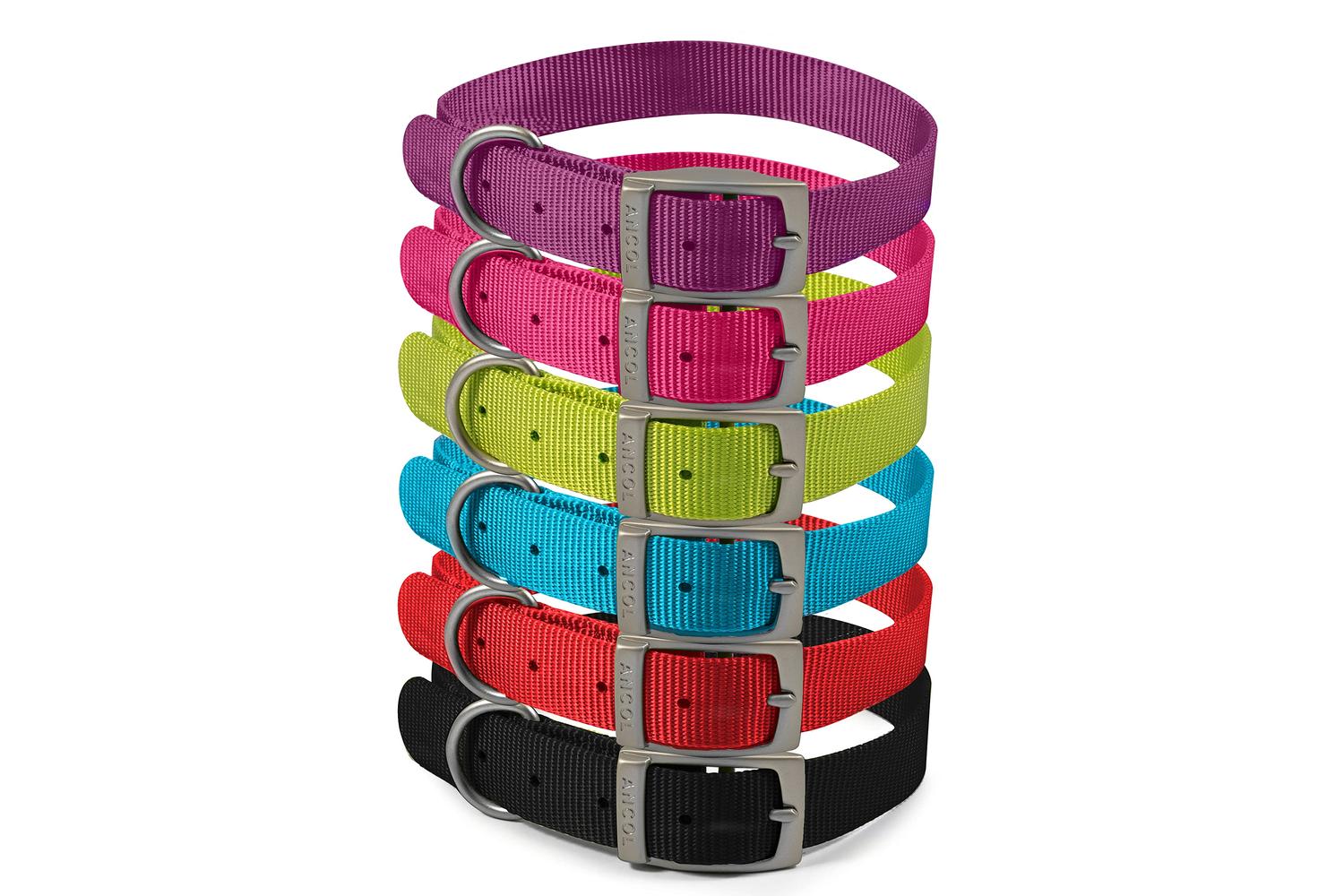 Ancol Bp-874590 - An Nylon Dog Collar Blk 28-36cm Size 3-2