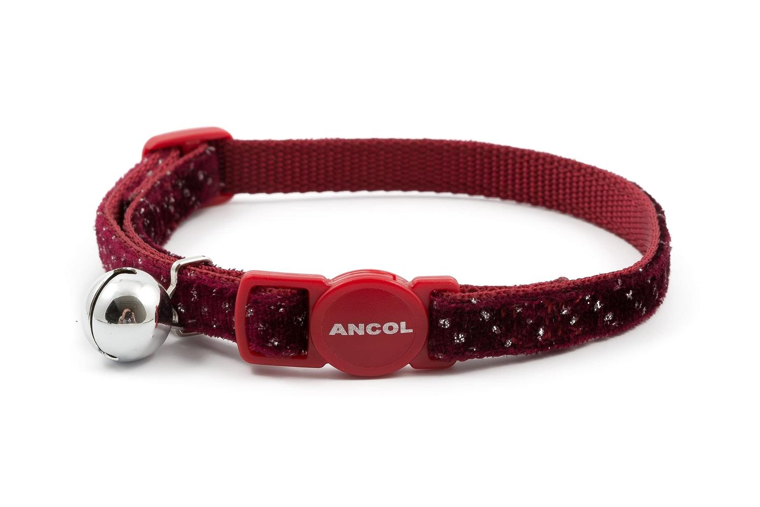 Ancol Bp-396200 - An Collar Cat Velvet Red 20-30cm