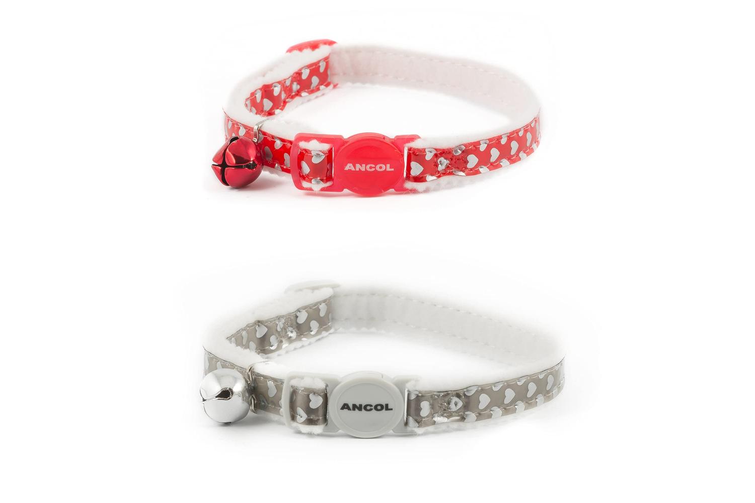 Ancol Bp-220643 - An Cat Col Heart Silver 20-30cm-2