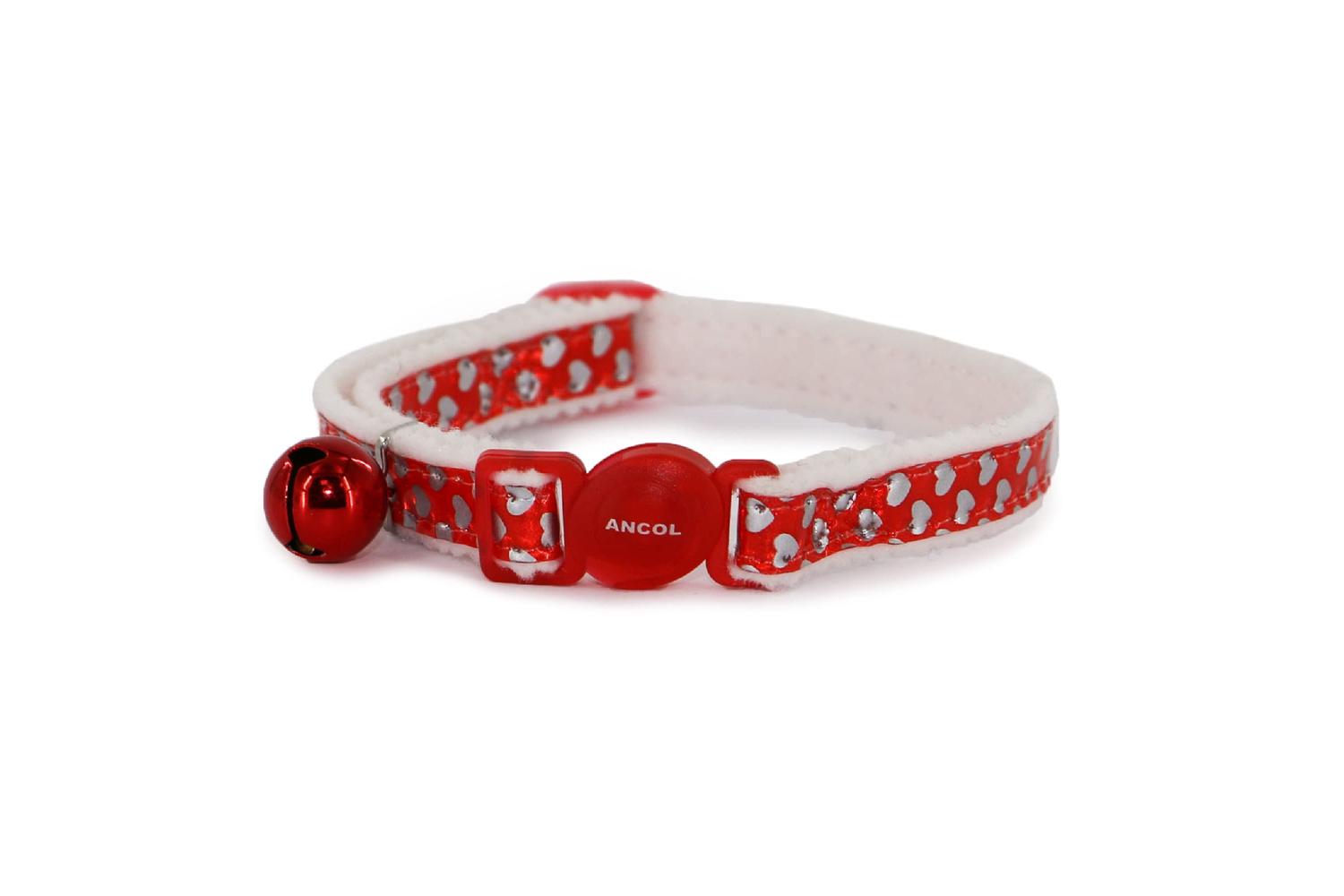 Ancol Bp-285818 - An Cat Col Heart Ref Red 20-30cm