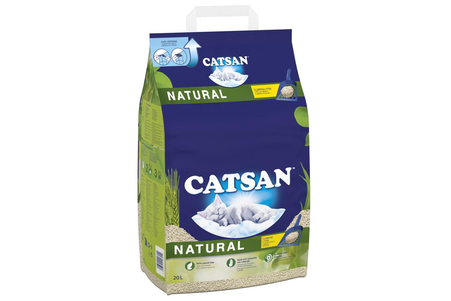 Catsan Bp-610466 - Catsan Nat Clump Litter - 20ltr-2