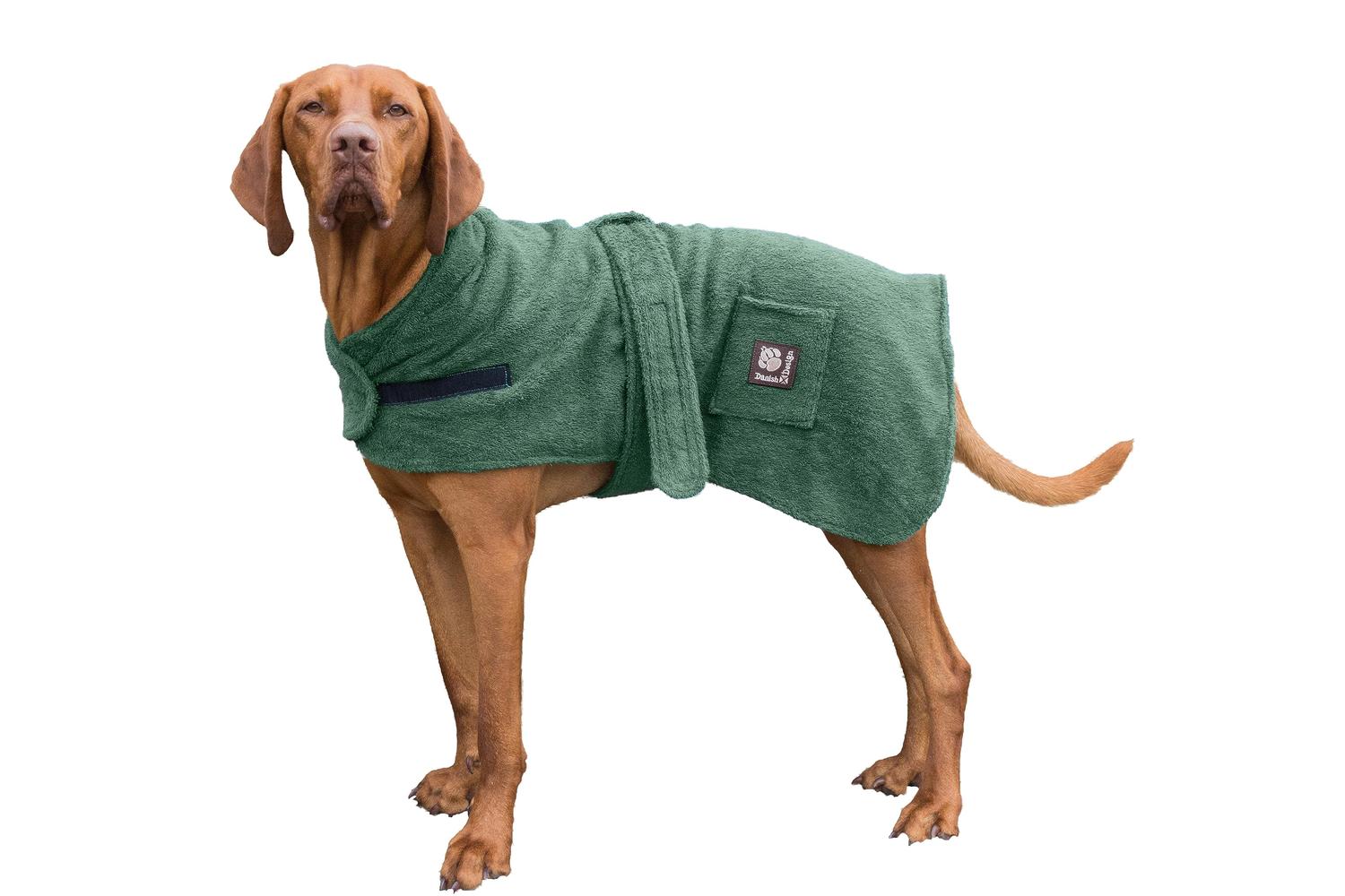 Danish Design Bp-423250 - Dd Dog Robe Green - 40cm
