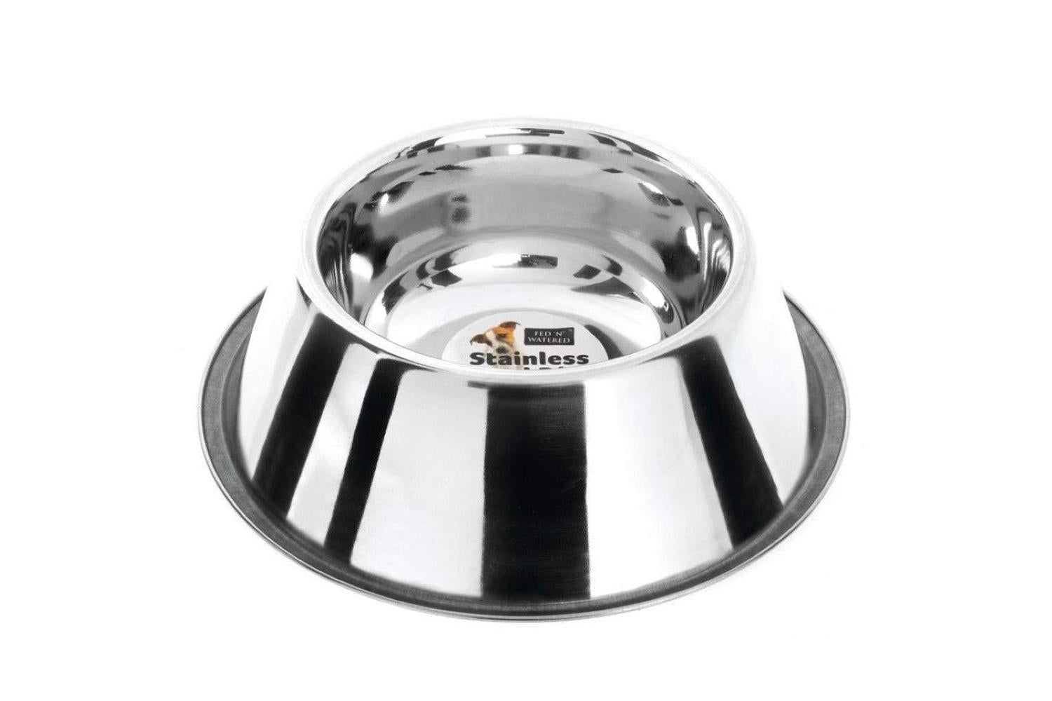 Fed'n'water Bp-567756 - S/steel Spaniel Bowl - 25cm-2