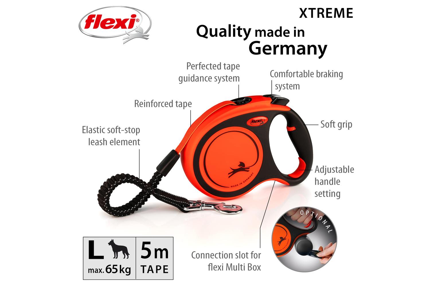 Flexi Bp-811172 - Flexi Xtreme Tape 5m Orn - Lge-2
