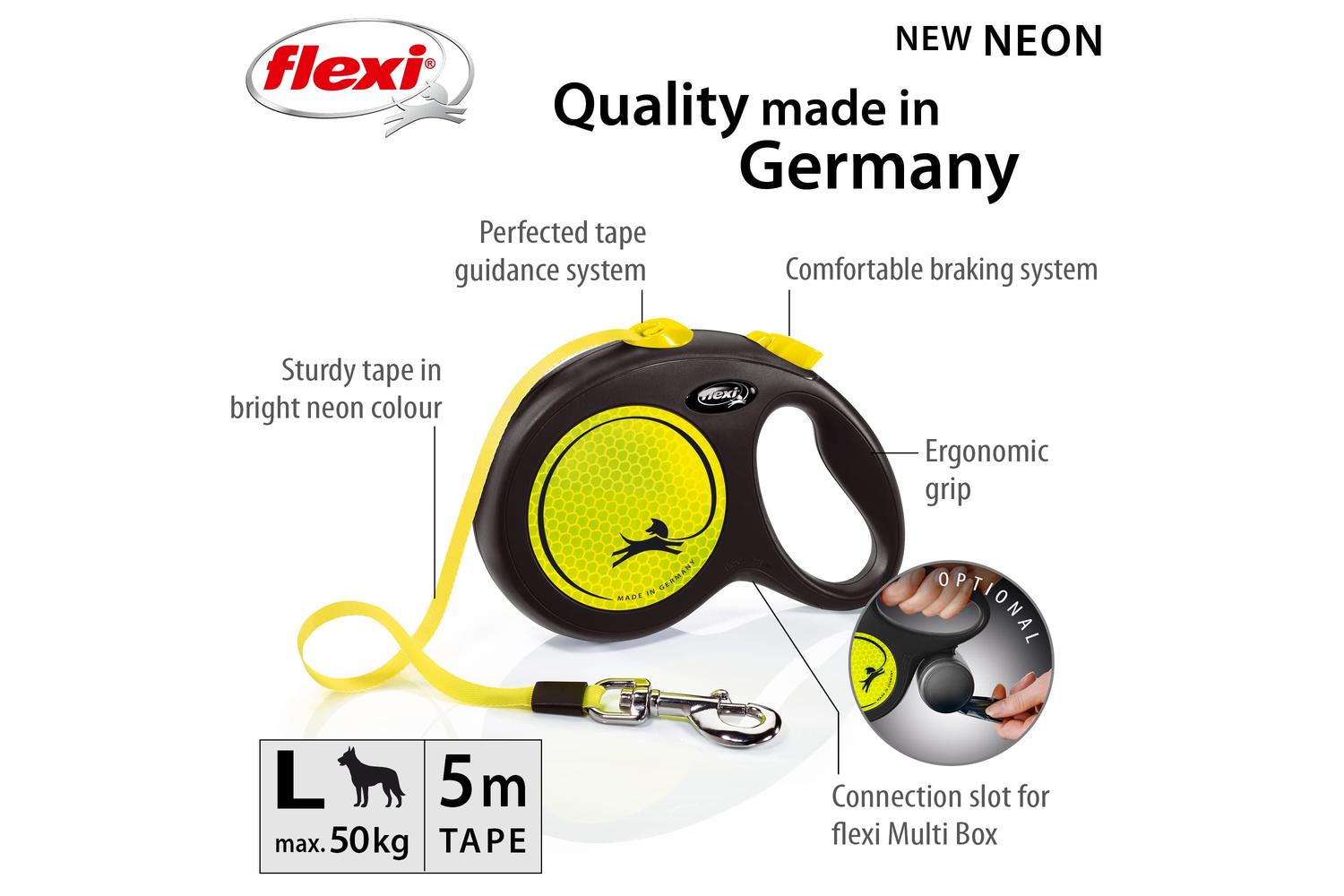 Flexi Bp-372602 - Flexi Neon Tape 5m Ylw Lge-2