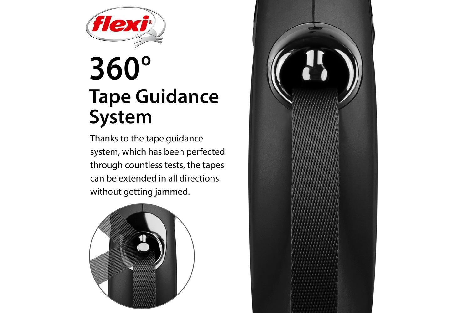 Flexi Bp-372546 - Flexi Classc Tape 5m Blk Lge-3
