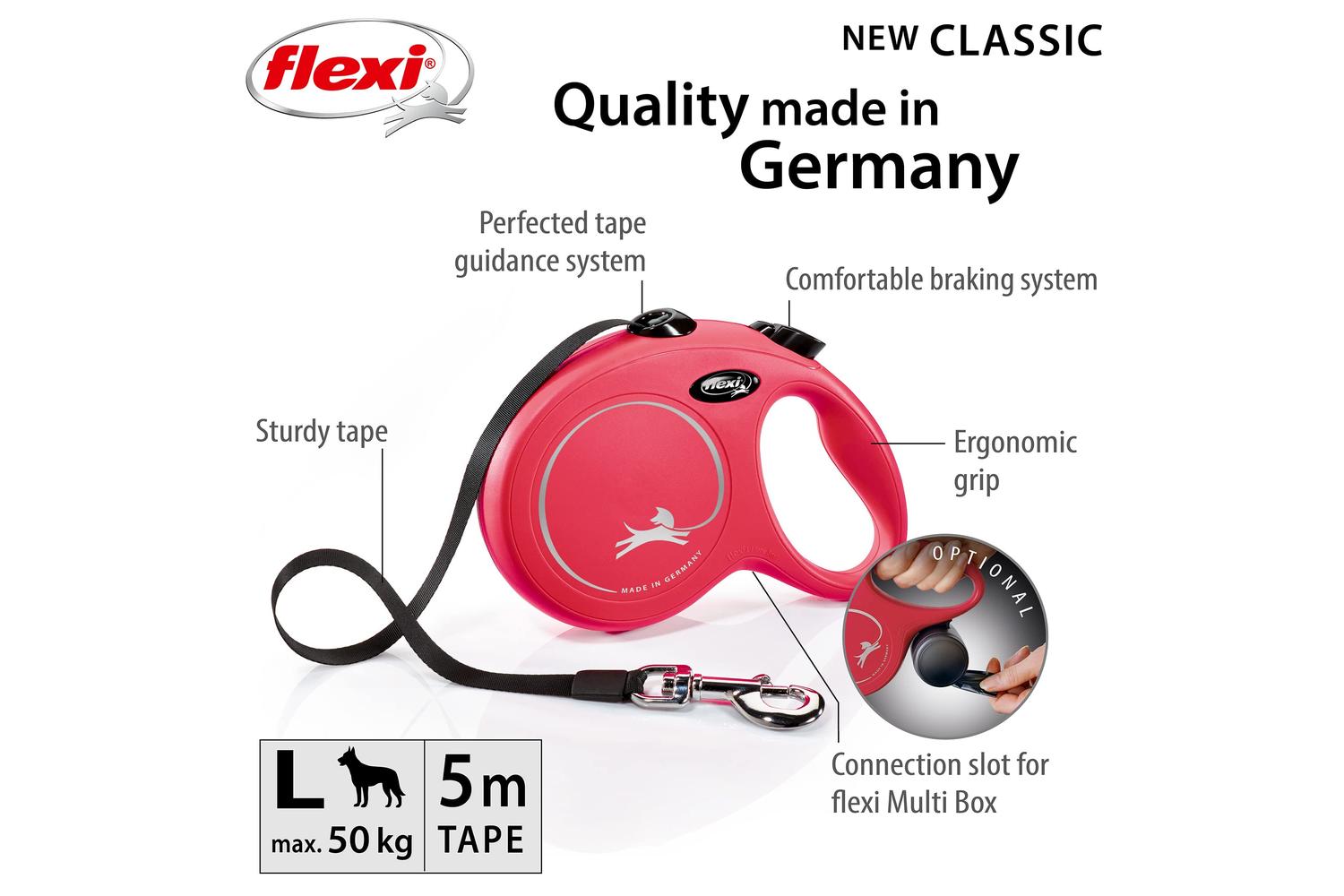 Flexi Bp-372581 - Flexi Classc Tape 5m Red Lge-2