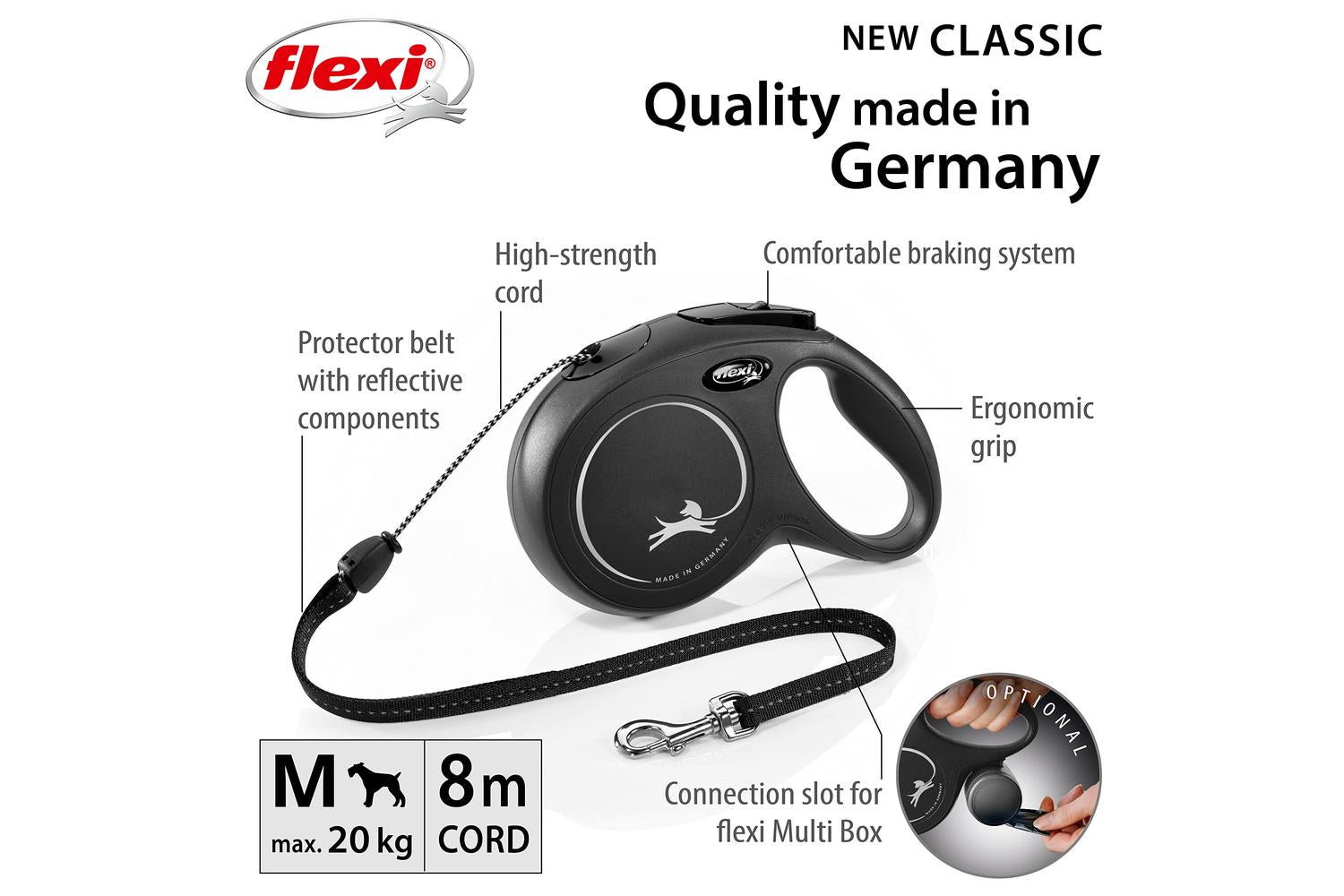 Flexi Bp-144351 - Flexi Classc Cord 8m Blk Med-2