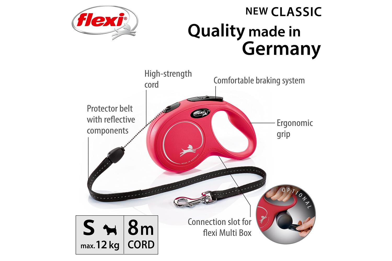 Flexi Bp-144451 - Flexi Classc Cord 8m Red Sml-2