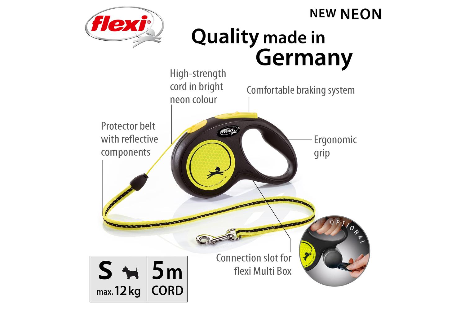 Flexi Bp-306400 - Flexi Neon Cord 5m Ylw Sml-2