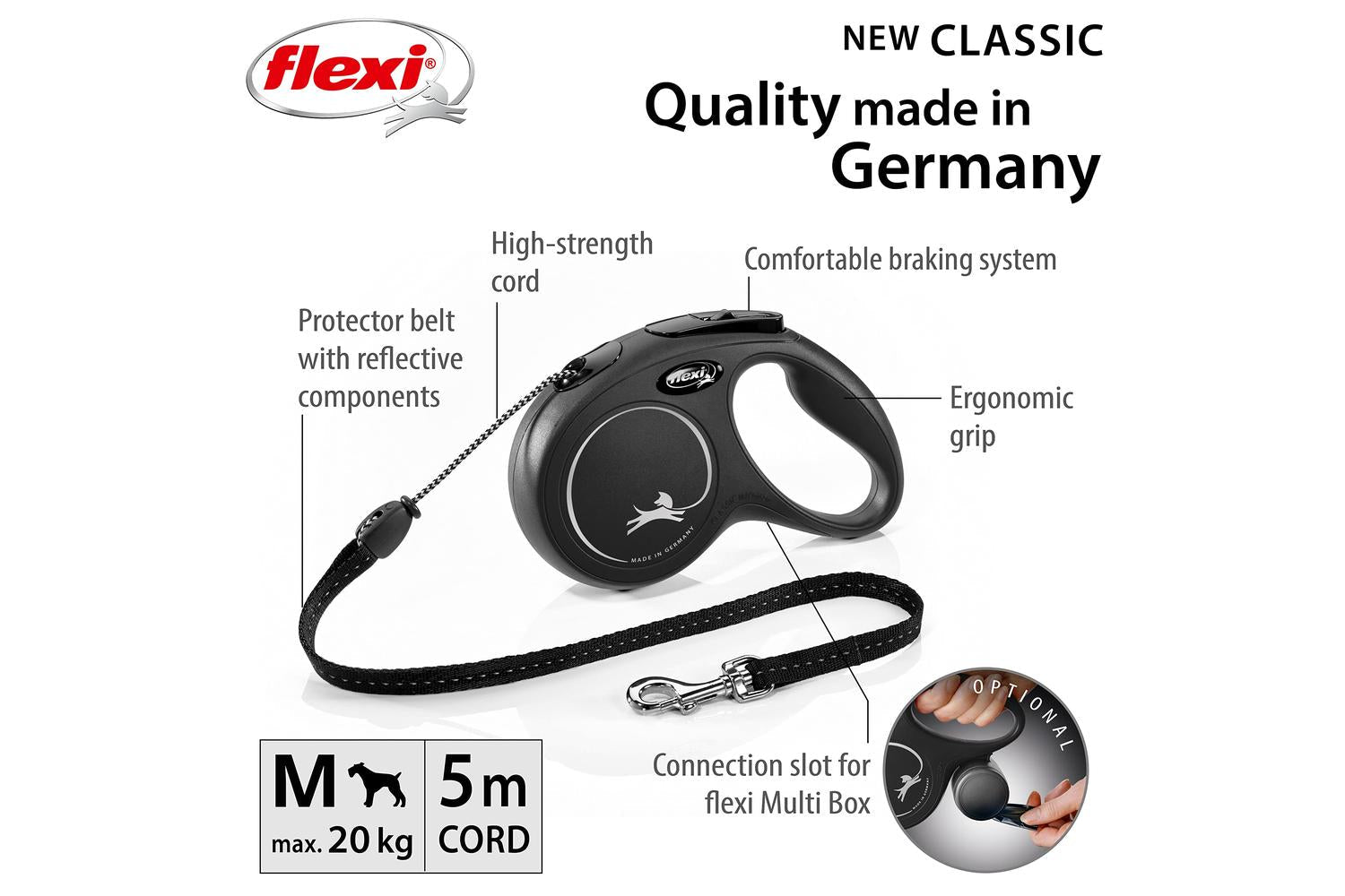 Flexi Bp-144327 - Flexi Classc Cord 5m Blk Med-2