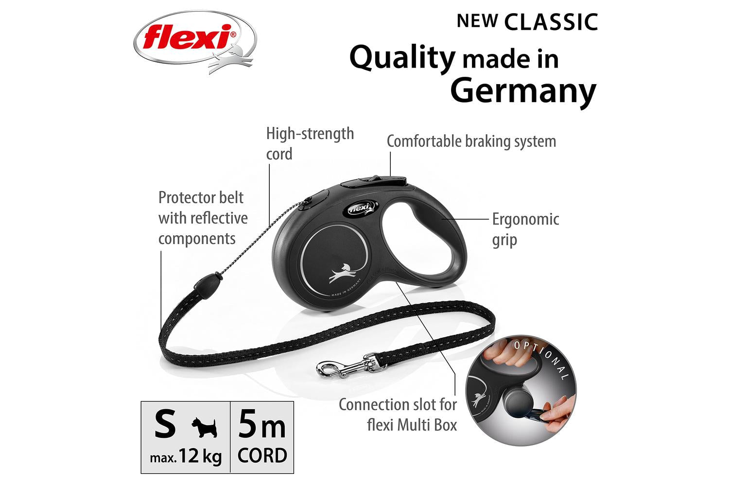 Flexi Bp-144440 - Flexi Classc Cord 5m Blk Sml-2