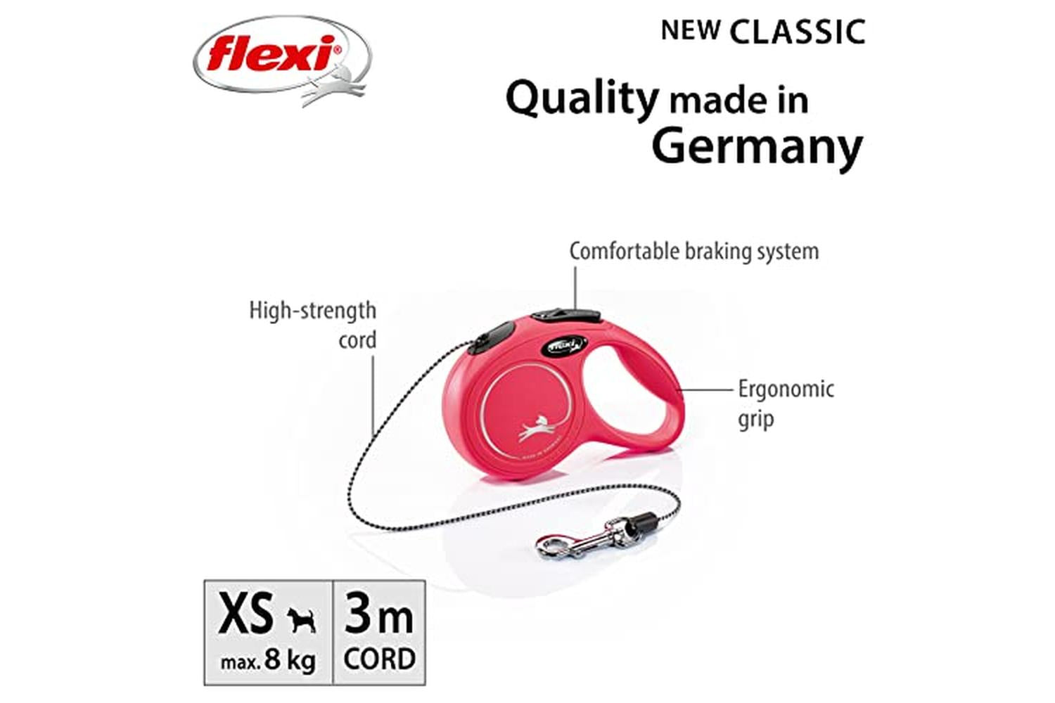 Flexi Bp-144516 - Flexi Classc Cord 3m Red - Xs-2