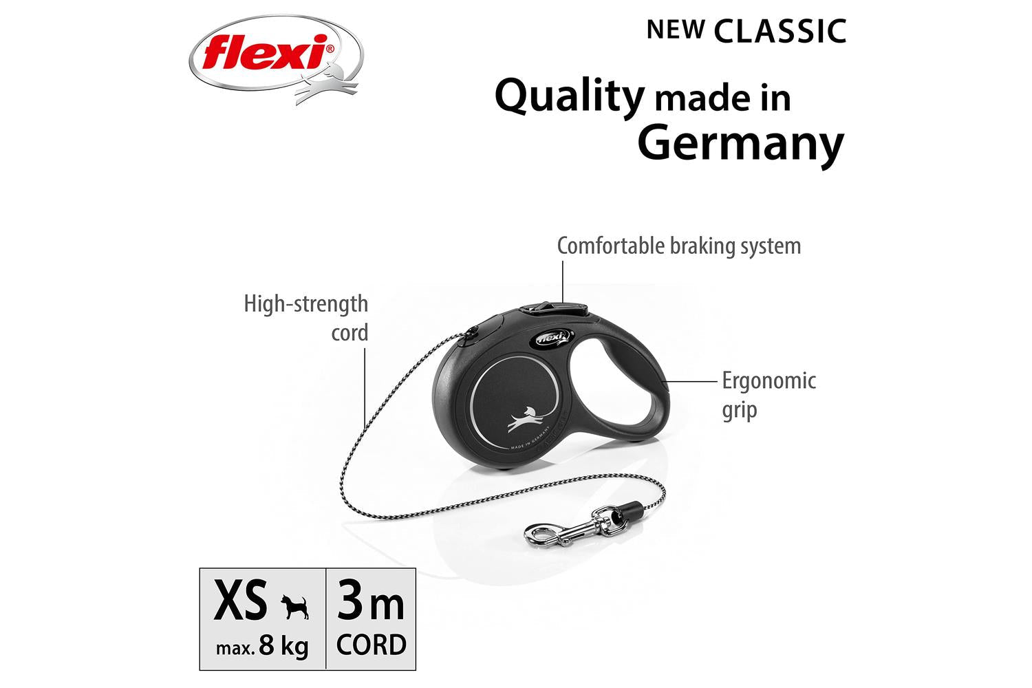 Flexi Bp-144538 - Flexi Classc Cord 3m Blk Xs-2