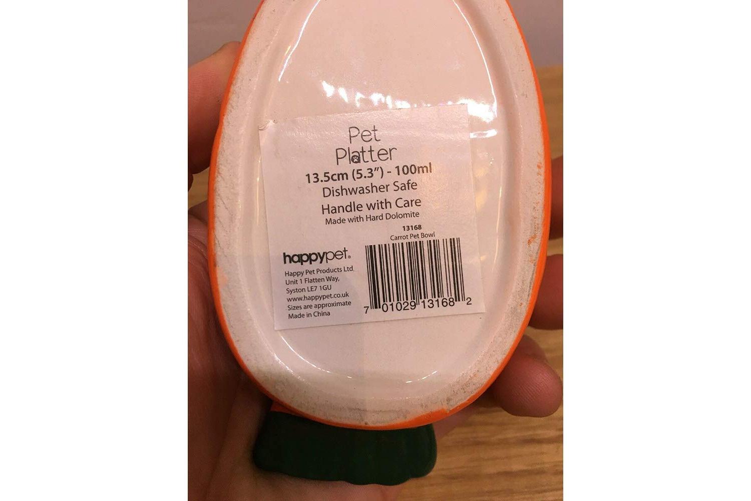 Happypet Bp-403318 - H/pet Carrot Shaped Bowl Sgl-2