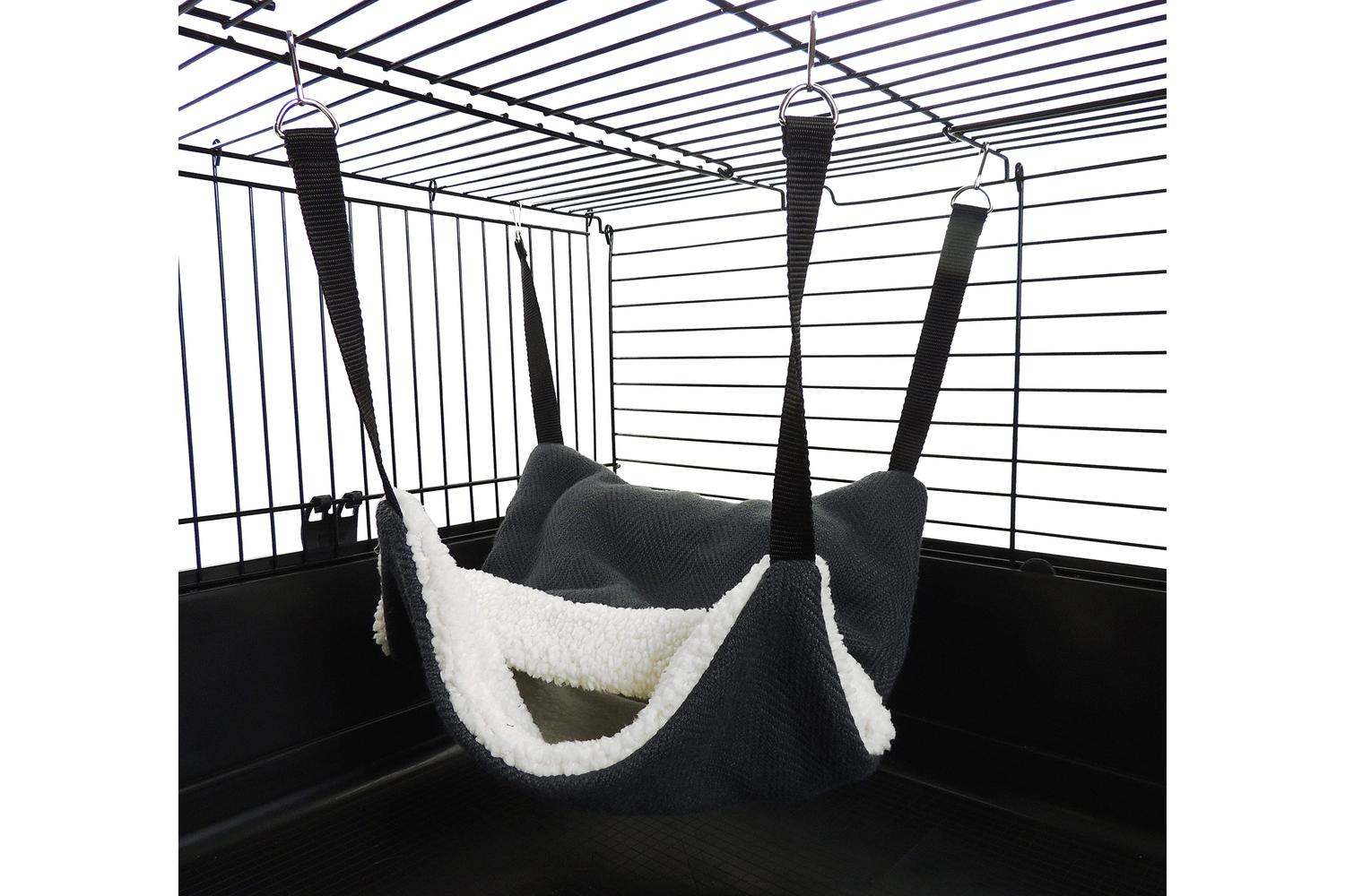Little Friends Bp-795806 - Lf Fluffy Hammock Grey - 30x37x30-3