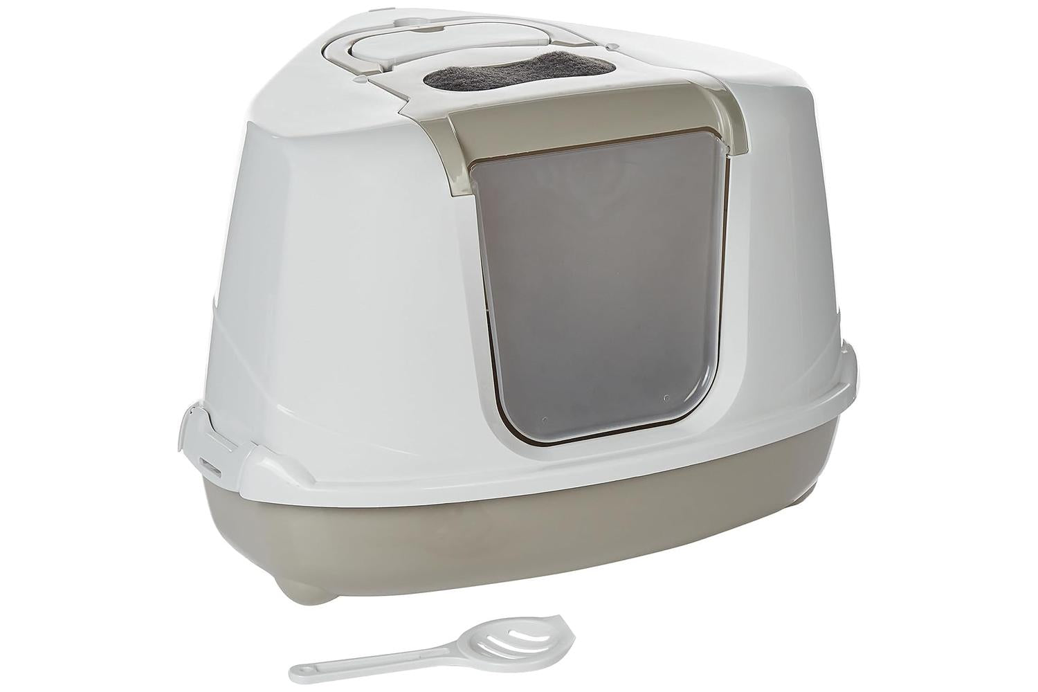 Moderna Bp-352505 - Cnr Hooded Flip Loo Grey - 56cm