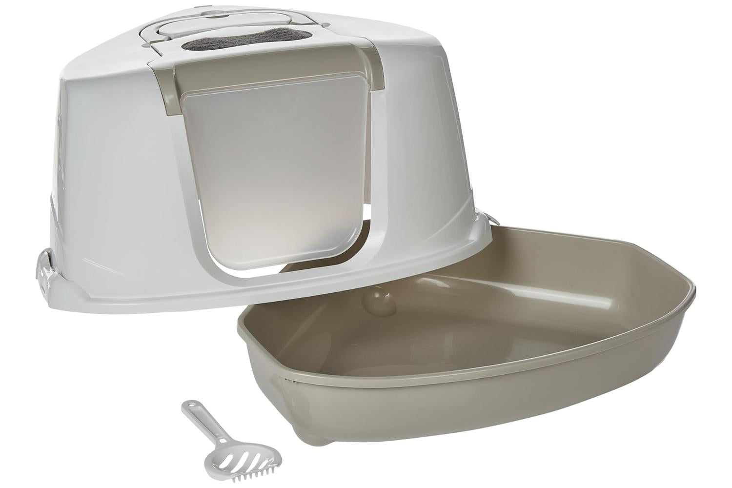 Moderna Bp-352505 - Cnr Hooded Flip Loo Grey - 56cm-3