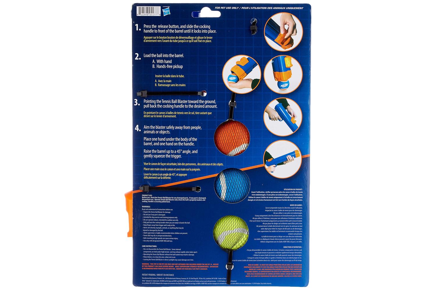 Nerf Dog Bp-621791 - Nerf Tennis Ball Blaster - Sml-3