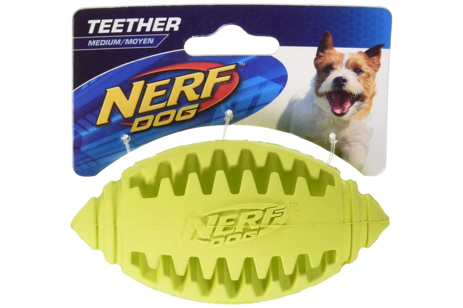 Nerf Dog Bp-370441 - Nerf Teether Football Sgl-2