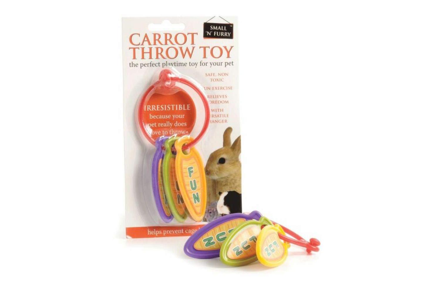 Pets Incorporated Bp-571001 - Snf Carrot Toss Rabb Toy - Sgl-3