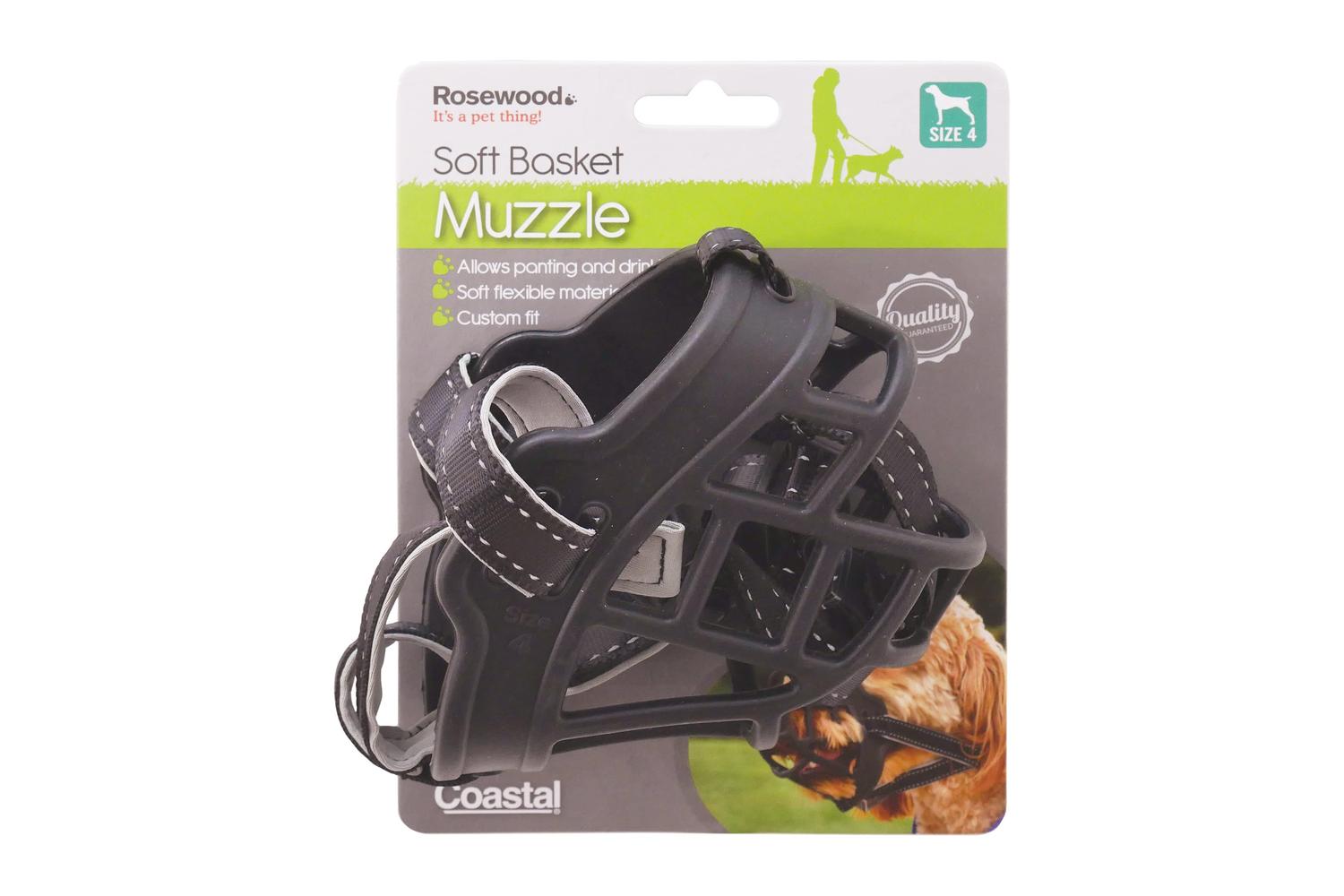 Rosewood Bp-693977 - Ros Soft Muzzle Black - Size 4