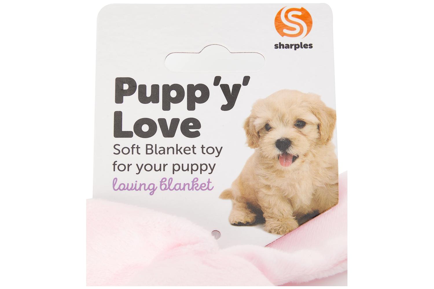 Sharples Bp-145347 - Pupp Y Love Blankie Pink - Sgl-2