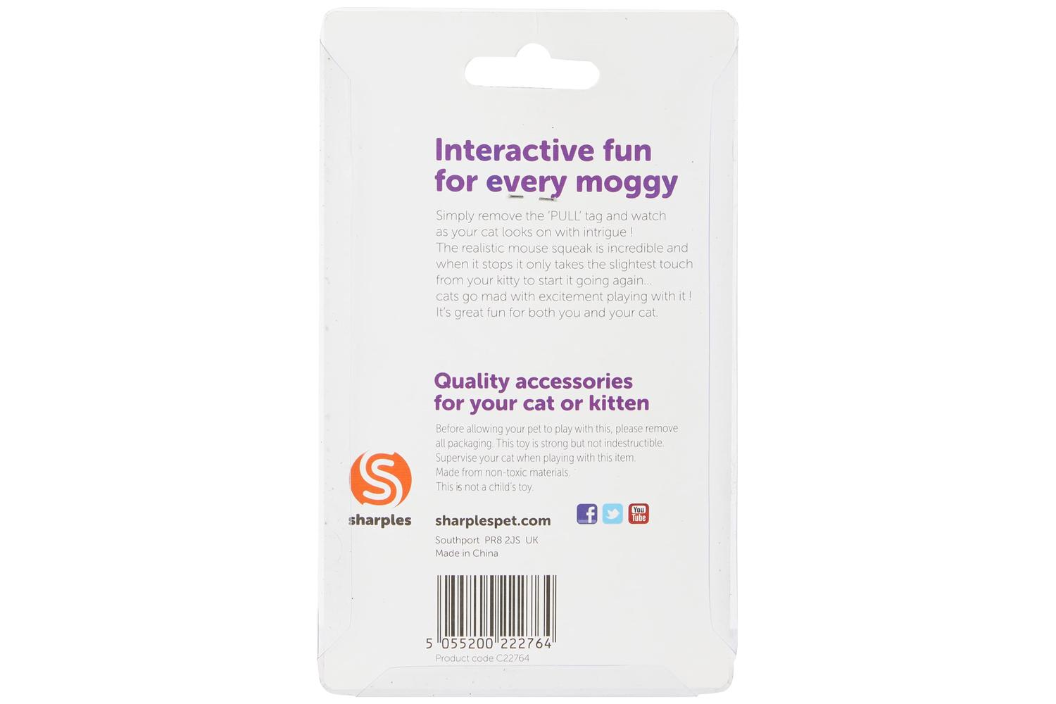 Sharples Bp-755702 - Mouse N Squeak Cat - Sgl-3