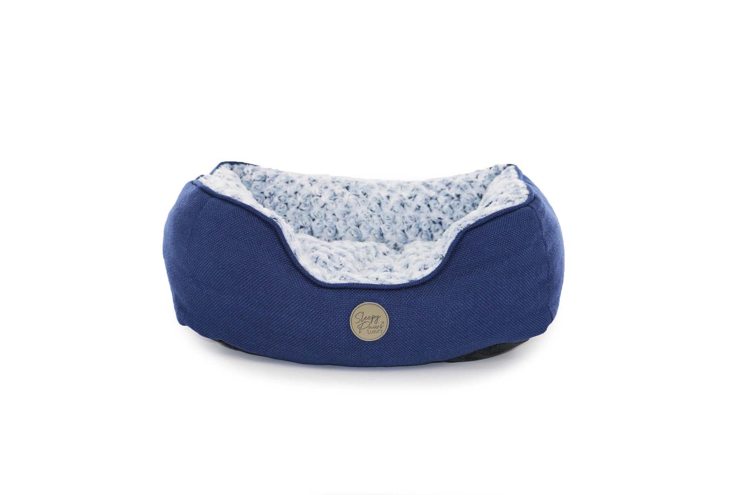 Sleepy Paws Bp-796515 - Sleepy Paws Navy Sq Bed - 70x60cm