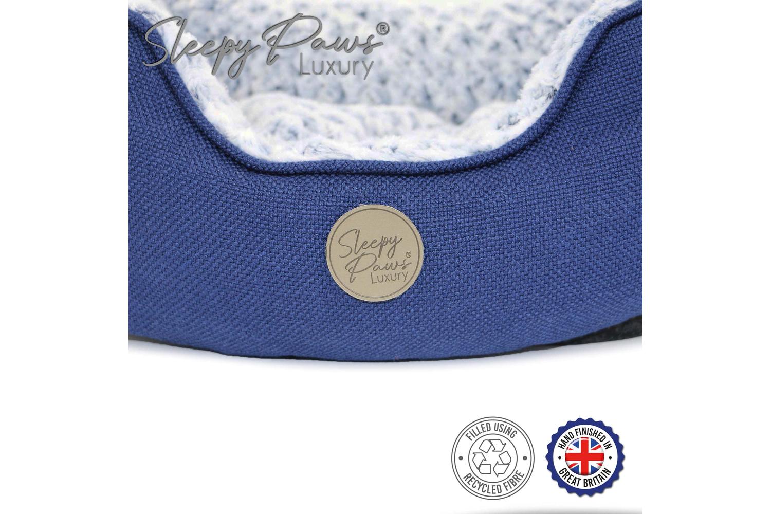 Sleepy Paws Bp-796515 - Sleepy Paws Navy Sq Bed - 70x60cm-2