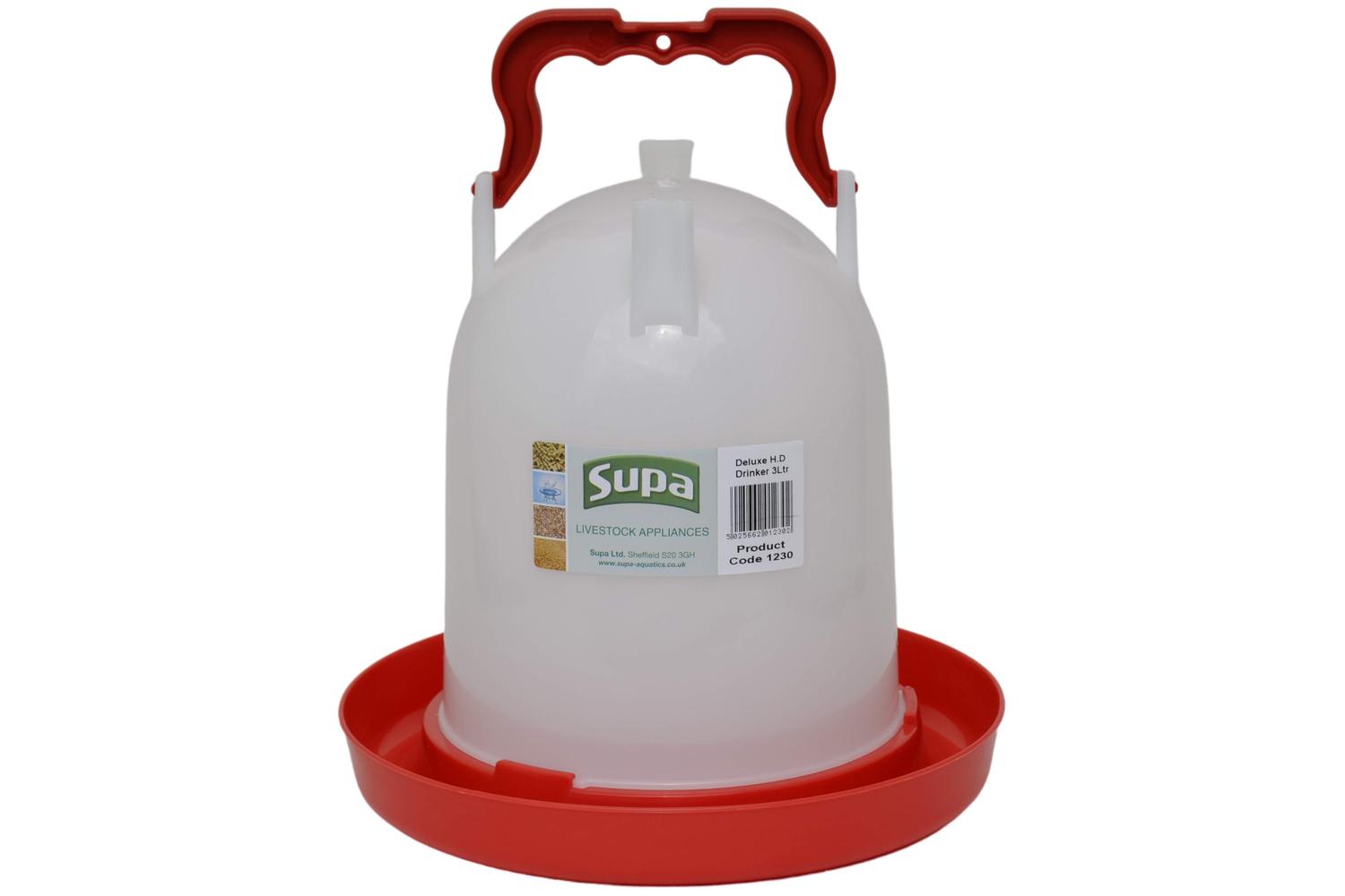 Supa Bp-639228 - Supa Dlx Hvy Dty Drinker - 3ltr