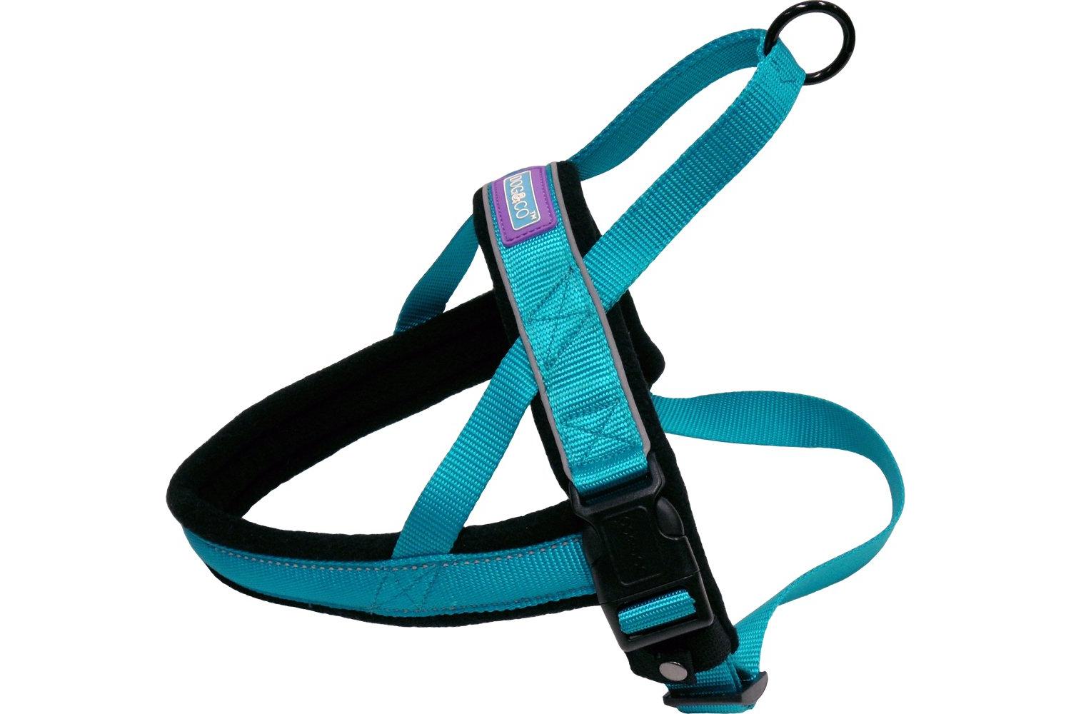 The Dog Company Bp-380755 - H&b Padded Harn Aqua Ref - 22-26