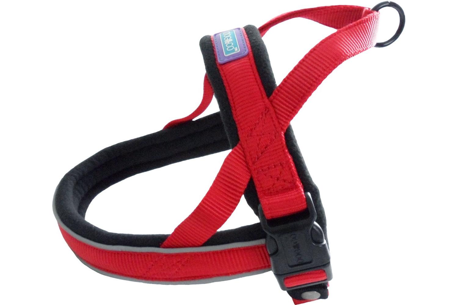 The Dog Company Bp-242756 - H&b Padded Harn Red Ref - 3/4x20