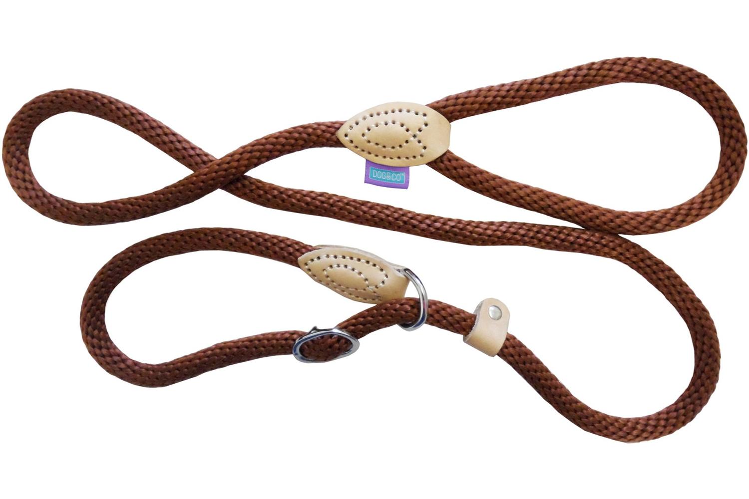 The Dog Company Bp-87591 - H&b Sliplead S/rope Brown14mmx60