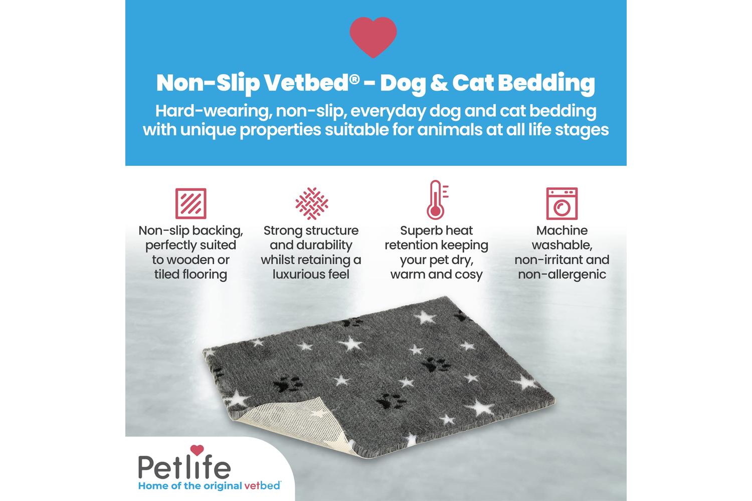 Vetbed Bp-631594 - Vetbed N/s Str&paw Gry - 26"x20"-2