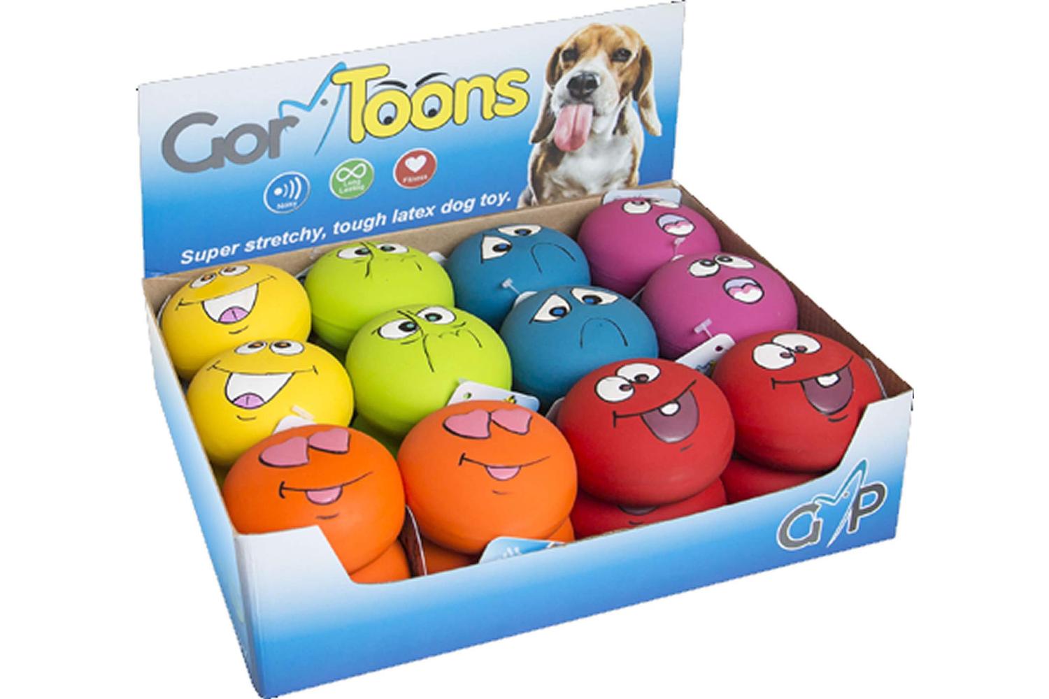 Gor Pets Gor-l204 - Gor Toons Funny Faces 24pk (6.5cm)