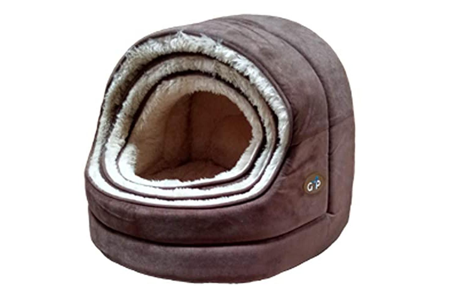 Gor Pets Gor-ncb01-11 - Nordic Hooded Bed Small Brown