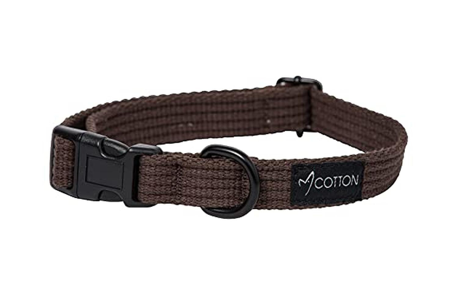 Gor Pets Gor-co-cl-l-br - Gor Cotton Collar Large 2.5cm Brow