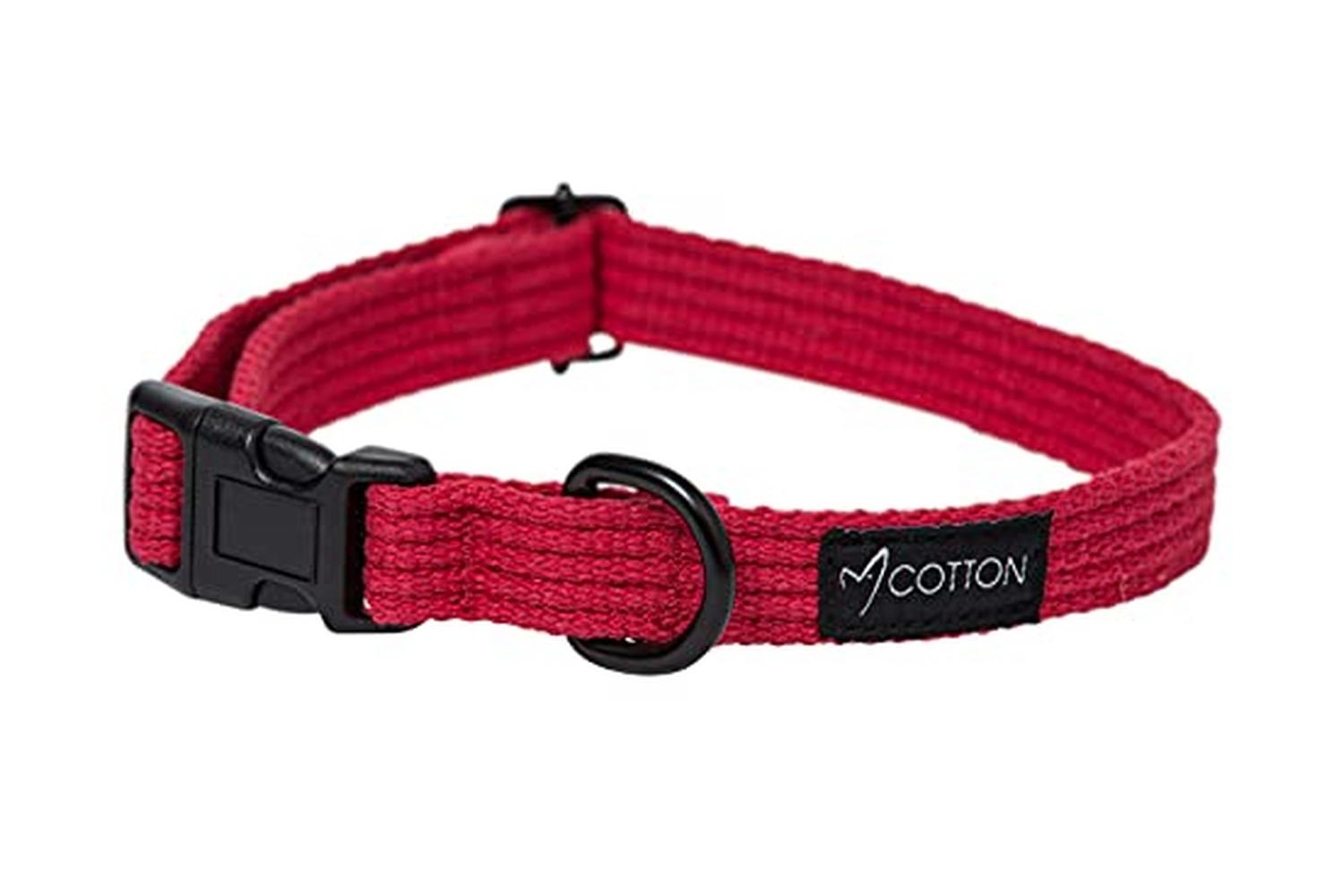 Gor Pets Gor-co-cl-l-re - Gor Cotton Collar Large 2.5cm Red