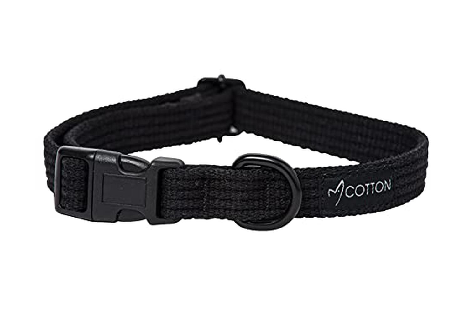 Gor Pets Gor-co-cl-m-bl - Gor Cotton Collar Medium 2cm Black
