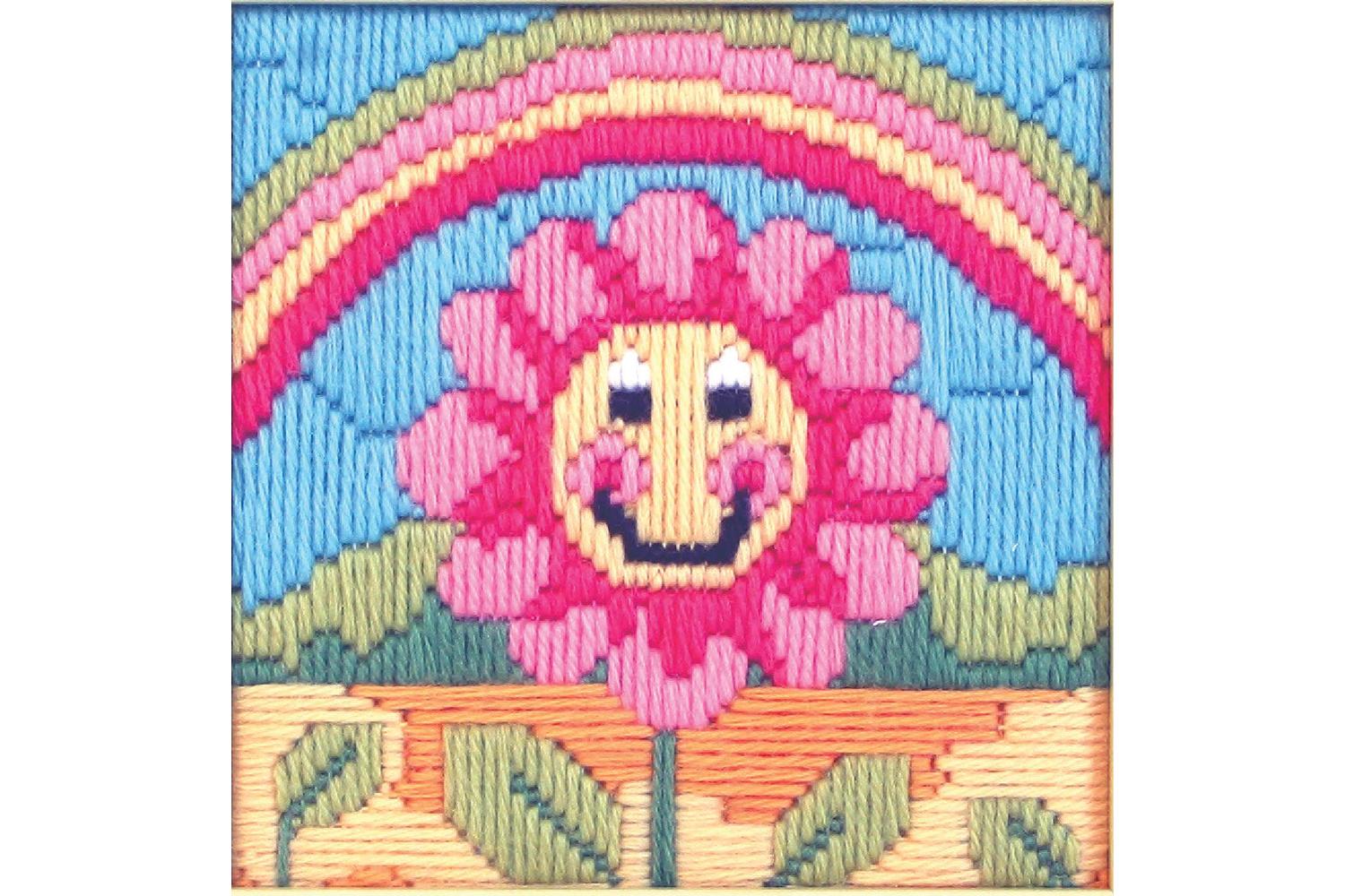 Anchor Gro-akl13 - Friendly Flower - Long Stitch Kit Starter-2