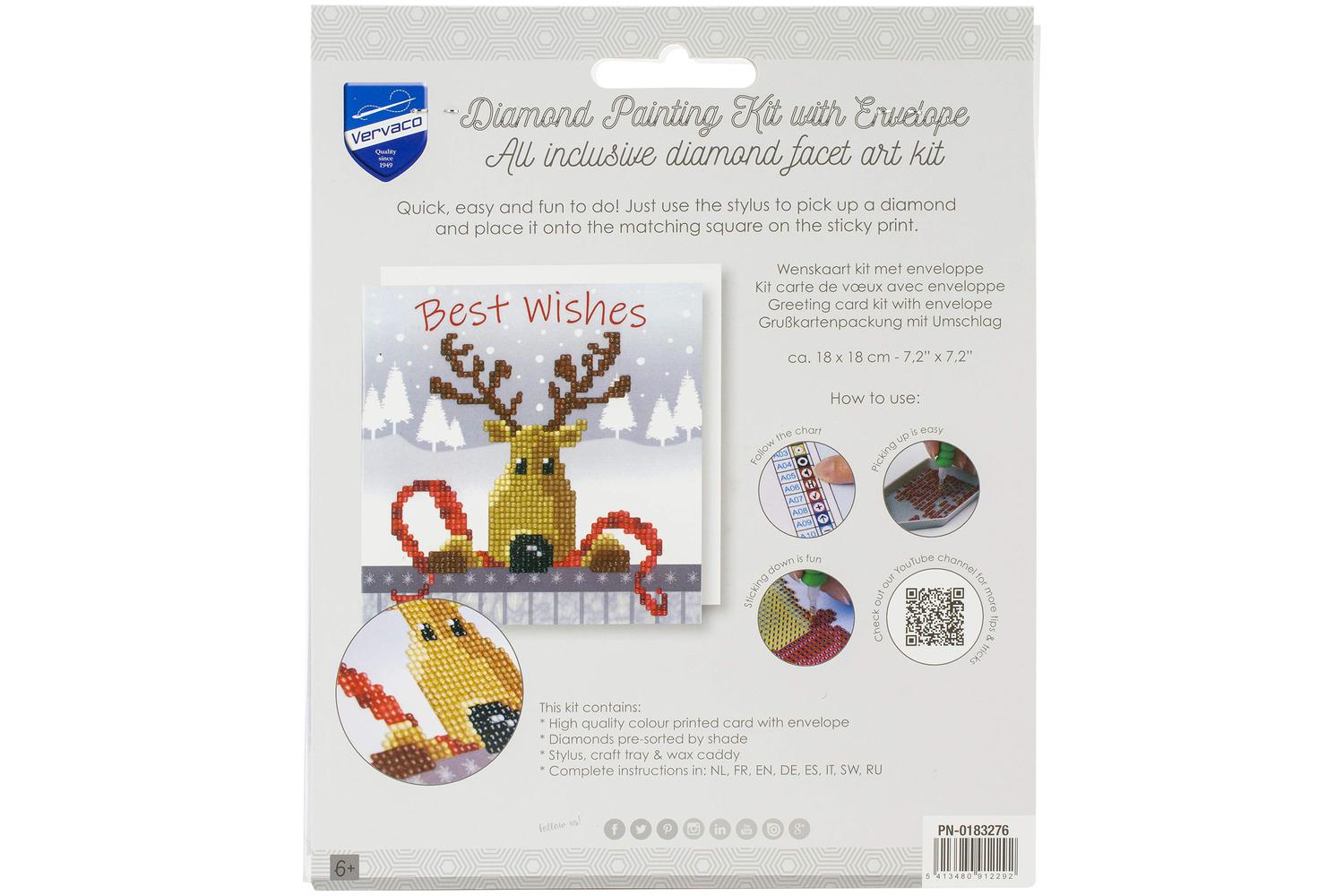 Vervaco Gro-pn-0183276 - Gcard Reindeer - Diamond Painting G-4