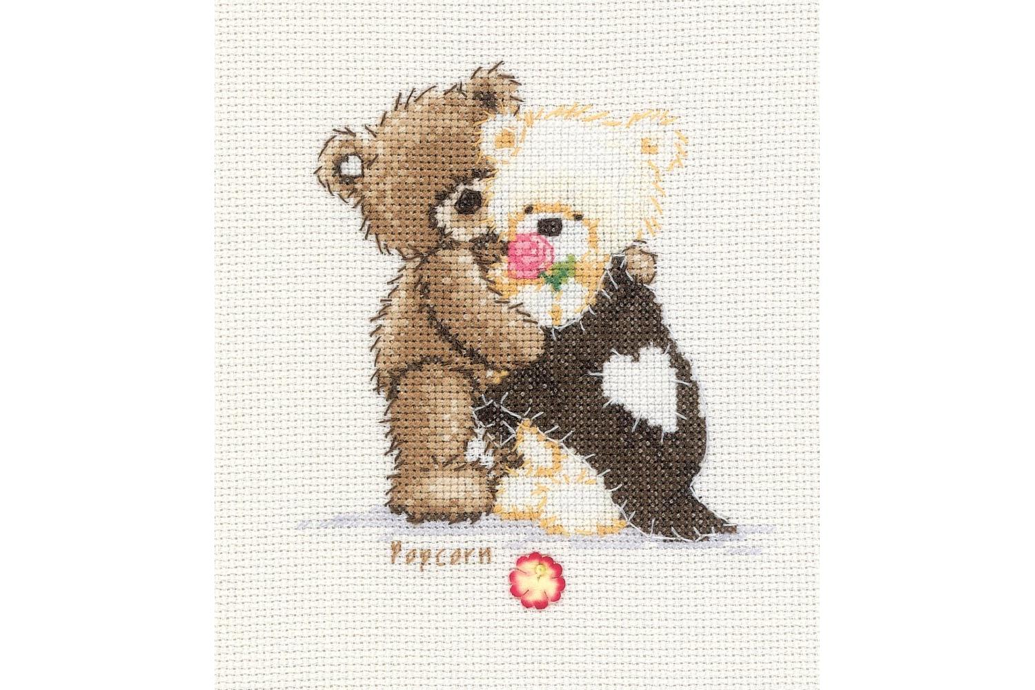 Vervaco Gro-pn-0011185 - Popcorn Hugging - Counted Cross Sti