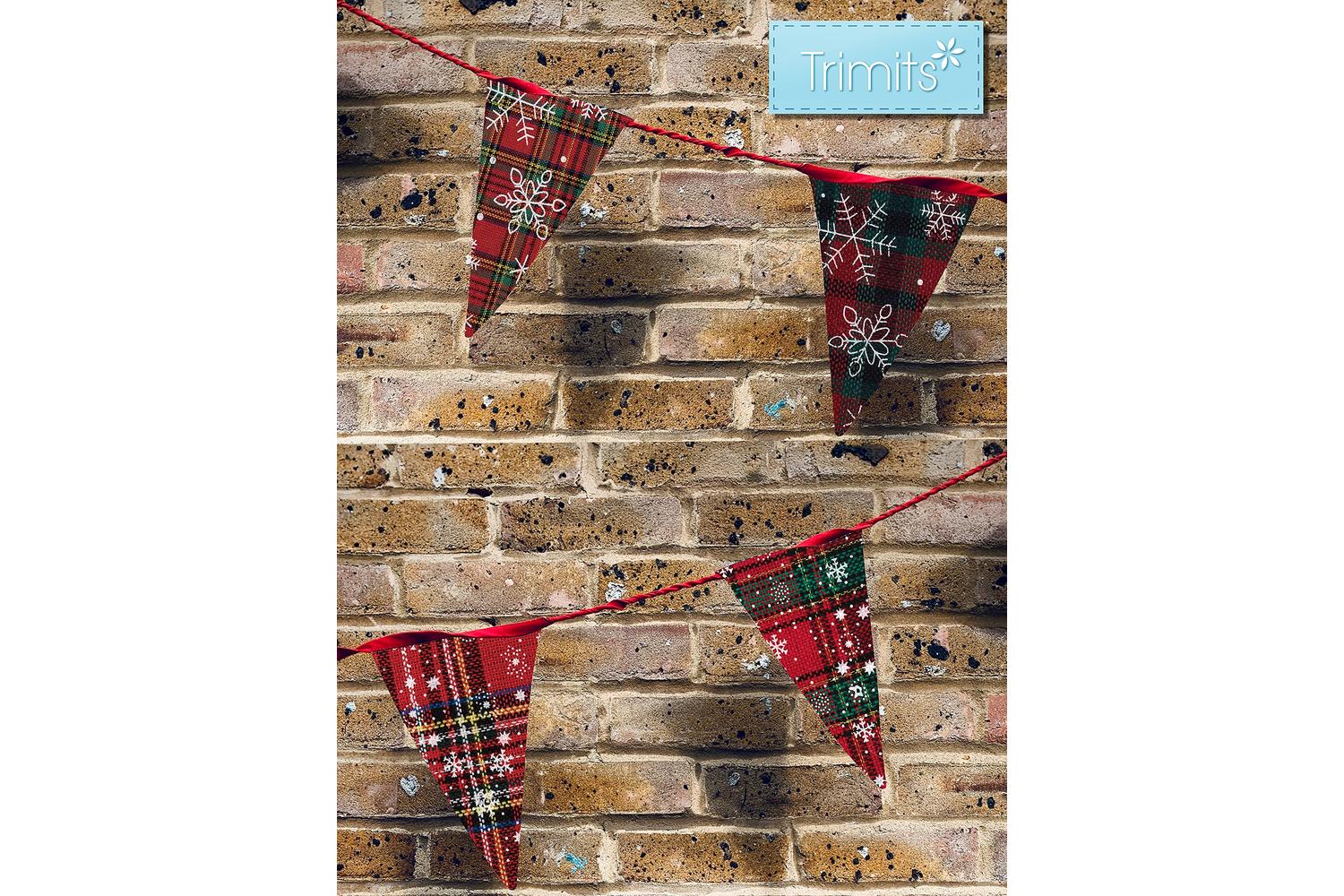 Trimits Gro-gtc149 - Fq Pk Xmas Tartan Red - Fabric Fat Quar-4